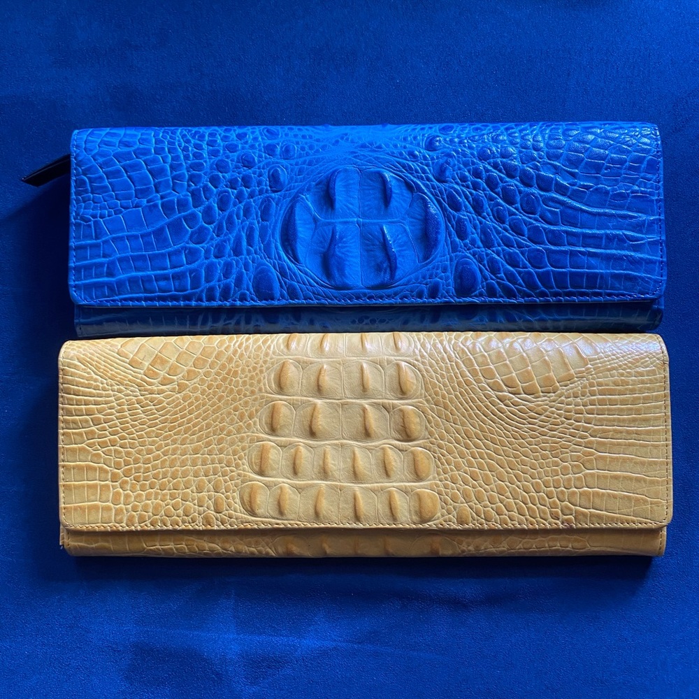 Faux animal print clutch - Brahmin style
